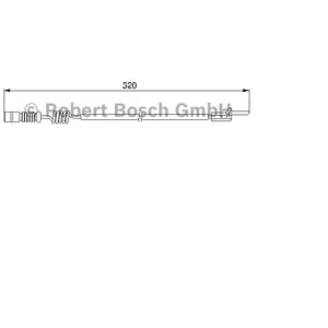 Contact d'avertissement, usure des plaquettes de frein AP214 Bosch AP214 pas cher