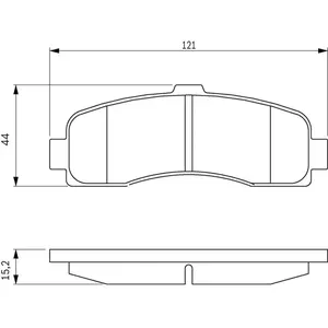 Comparateur de prix : BOSCH Plaquettes de frein X4 pour NISSAN: Micra (Ref: 0 986 461 122)