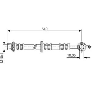 Comparateur de prix : BOSCH Flexible de frein pour TOYOTA: Yaris (Ref: 1 987 476 833)
