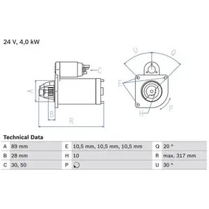 Comparateur de prix : Démarreur BOSCH 0 986 020 070