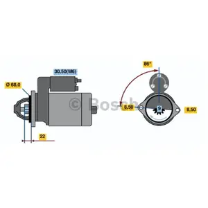 Démarreur 0001107098 Bosch 0001107098 pas cher