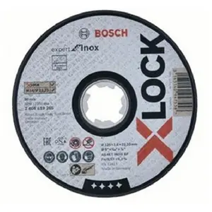 Disque abrasif EXPERT pour métal X-LOCK - 125 x 6 x 22,23 mm - Bosch pas cher