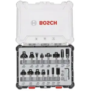 Comparateur de prix : Coffret de fraises mixtes 15 pièces - BOSCH - 2607017472