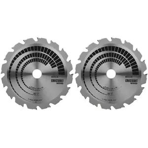 Comparateur de prix : BOSCH Kit 2 lames scie circu. bois 235x30/25,8mm 2608644656