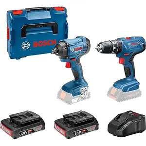 Kit gsb 18V-21 gdr 18V-160 (2 x 2,0 Ah AL1820CV L-Boxx 136) - Bosch pas cher