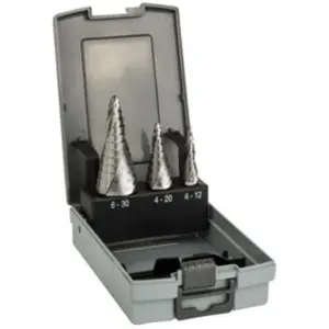 Comparateur de prix : 2608587426 Assortiment de 3 forets étagés hss, 4-12/4-20/6-30 - Bosch