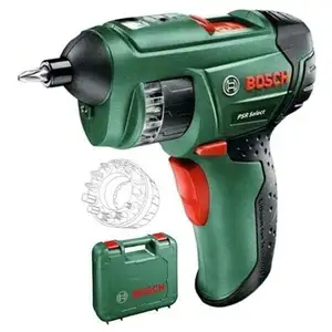 Visseuse PSR SELECT 3,6 V Li-ion - BOSCH - Barillet d'embouts intégré - Batterie Lithium-Ion pas cher