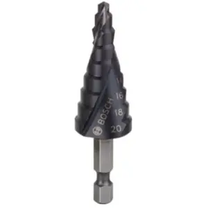 Comparateur de prix : Bosch Bosch Fraise étagée HSS-AlTiN 4 - 20 mm, 70,5 mm