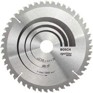 Comparateur de prix : Bosch Lame de scie circulaire Optiline Wood 216 x 30 x 2,0 mm, 48 1pc