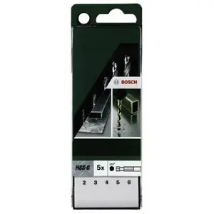 Comparateur de prix : Jeu de 5 forets à métaux Bosch 2609255127 Hss-G à Queue 6 Pans