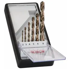 Comparateur de prix : Set de 6 forets métaux cobalt HSS-CO 135 ° Robustline - BOSCH - 2607019924