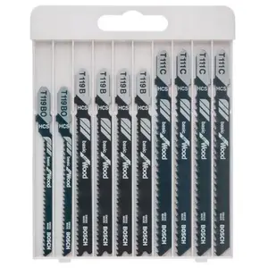 Comparateur de prix : Set de 10 Lames de scie sauteuse BOSCH Basic for Wood (2 607 010 629)