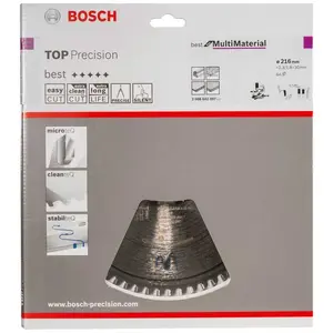 Comparateur de prix : Bosch 2608642097 Lame Pour Scie Circulaire Multi Z64Tr 216 X 30 X 2,3 Mm