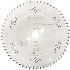 Comparateur de prix : 2608642112 Lame de scie circulaire Top Precision Best for Wood - Bosch