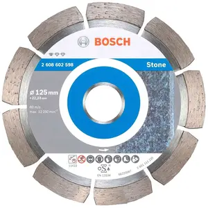 Comparateur de prix : Bosch Disque à tronçonner diamanté standard for stone (125 x 22,23 x 1,6 x 10 mm)