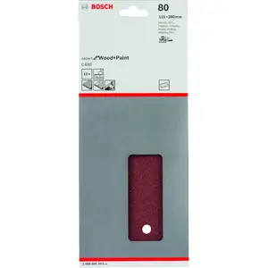 Comparateur de prix : Bosch 2608605343 Lot De 10 Feuilles Abrasives 115 X 280 Mm, Grain 80