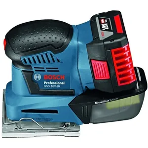 Bosch Professional 06019D0201 Ponceuse Vibrante sans Fil, 18 V, Bleu pas cher