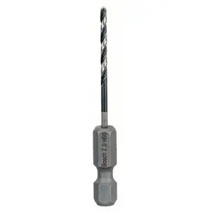 Comparateur de prix : Bosch BOSCH Bosch Foret hélicoidal HSS a queue six pans HSS 2.0 x 60 x 24 mm