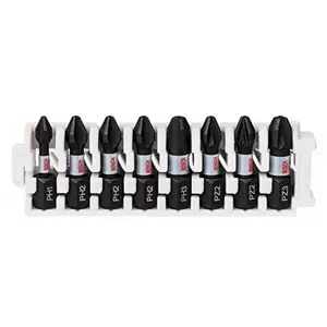 Comparateur de prix : Set de 8 embouts de visseuse à choc assortis à queue hexagonale Bosch