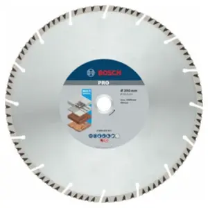 Disque à tronçonner diamanté standard Univer : 350x254mm BOSCH 2608615071