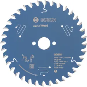 Bosch Lame pour scie circulaire expert for Wood 140x20x1.8/1.3x36 T pas cher