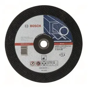 Disque à tronçonner - BOSCH - Expert - Spécial métaux - 300x2.8x25.4mm - Moyeu plat pas cher