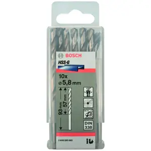 Comparateur de prix : Bosch - 2608595065 Forets à métaux rectifiés hss-g, din 338