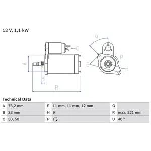Démarreur 1629 Bosch 1629 pas cher