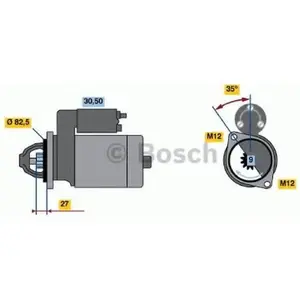 Comparateur de prix : BOSCH Démarreur pour VOLKSWAGEN: LT & AUDI: A6, 100 (Ref: 0 986 018 25...