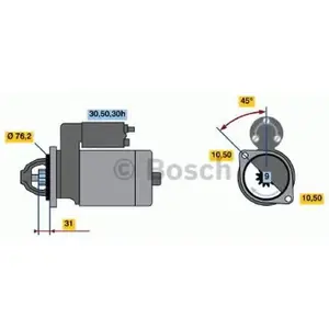 Comparateur de prix : BOSCH Démarreur pour BMW: Série 7, Série 5, M5 (Ref: 0 986 014 890)