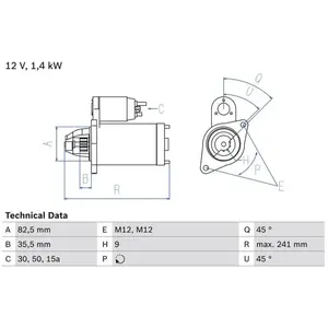 Démarreur 1360 Bosch 1360 pas cher