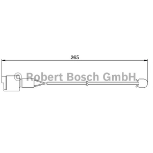 Comparateur de prix : Contact d'avertissement, usure des plaquettes de frein AP163 Bosch AP163