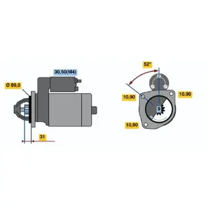 BOSCH Démarreur (Ref: 0 986 011 140) pas cher