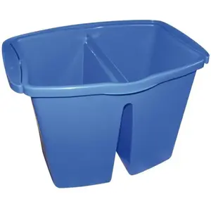 Comparateur de prix : Thomas Seau double bac system pro - bleu - 2 x 7 L