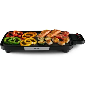 Comparateur de prix : Tefal CB641810 Plancha Booster - Plancha -électrique - 1300 cm ² - noir
