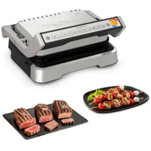 Comparateur de prix : Grille-viande - Tefal - GC772D10 - 2100W - Acier inoxydable - 9 programmes de cuisson
