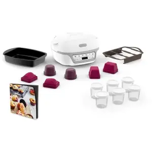 Comparateur de prix : TEFAL Cake Factory Appareil à gâteau, Cupcake, Muffin, Moules Creabake KD812110