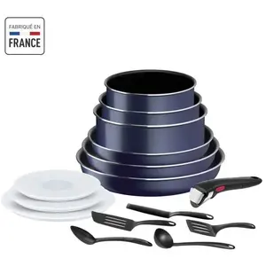 Tefal Ingenio Easy Cook and Clean Batterie de cuisine 15 pièces, Poêle...Vendu parcarrefour