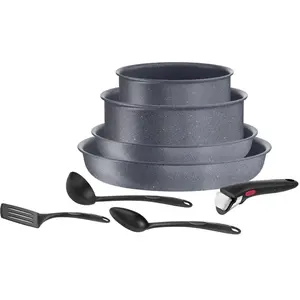 Batterie De Cuisine Ingenio Natural Force Lot 8 Pièces Induction Empilable Revêtement Antiadhésif L3969302 Tefal - Le Set pas cher