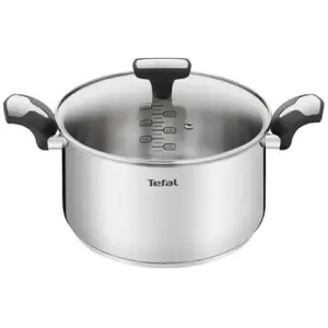 Comparateur de prix : Faitout avec couvercle Ø24 cm - Emotion - Inox et verre Tefal
