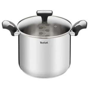 Tefal Marmite inox 22cm + couvercle en verre - e3016104 pas cher