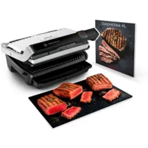 Comparateur de prix : Grille-viande Tefal OptiGrill Elite XL GC760D12 2000 W Argent et Noir