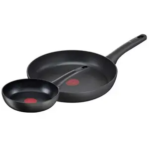 Tefal Ensemble de poêles G26890 Noir Aluminium 2 Unités Ø 22 cm Ø 28 cm pas cher