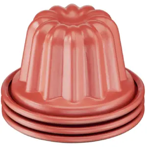 Comparateur de prix : Set de 3 moules à cannelés Tefal Creabake J3059004 Orange Scénario