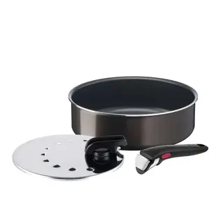 TEFAL INGENIO L1509002 Lot de 3 pièces, Sauteuse 24 cm + Couvercle + P... pas cher