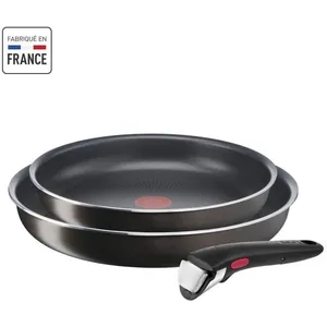 Batterie de cuisine TEFAL Ingenio Easy Plus lot 2 poeles L1509202 TU pas cher