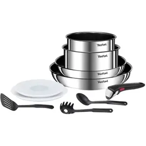 Comparateur de prix : Tefal Série de 2 casseroles + 2 poêle anti-adhésives + 1 manche L897AS04