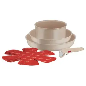 Set 8 pièces Batteries de cuisine Tefal Ingenio Delight L7839802 BeigeVendu parcdiscount