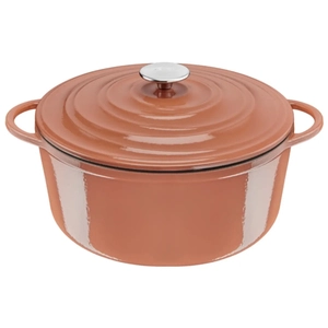 TEFAL Cocotte en fonte Terracotta 29 cm, Induction + four, Robuste, Ec... pas cher