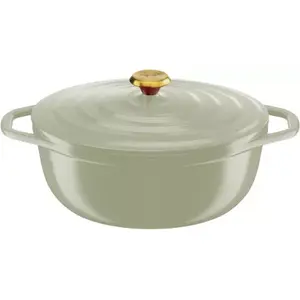 TEFAL Cocotte Ovale 30x23cm TFI Air Soft Light - Vert   pas cher